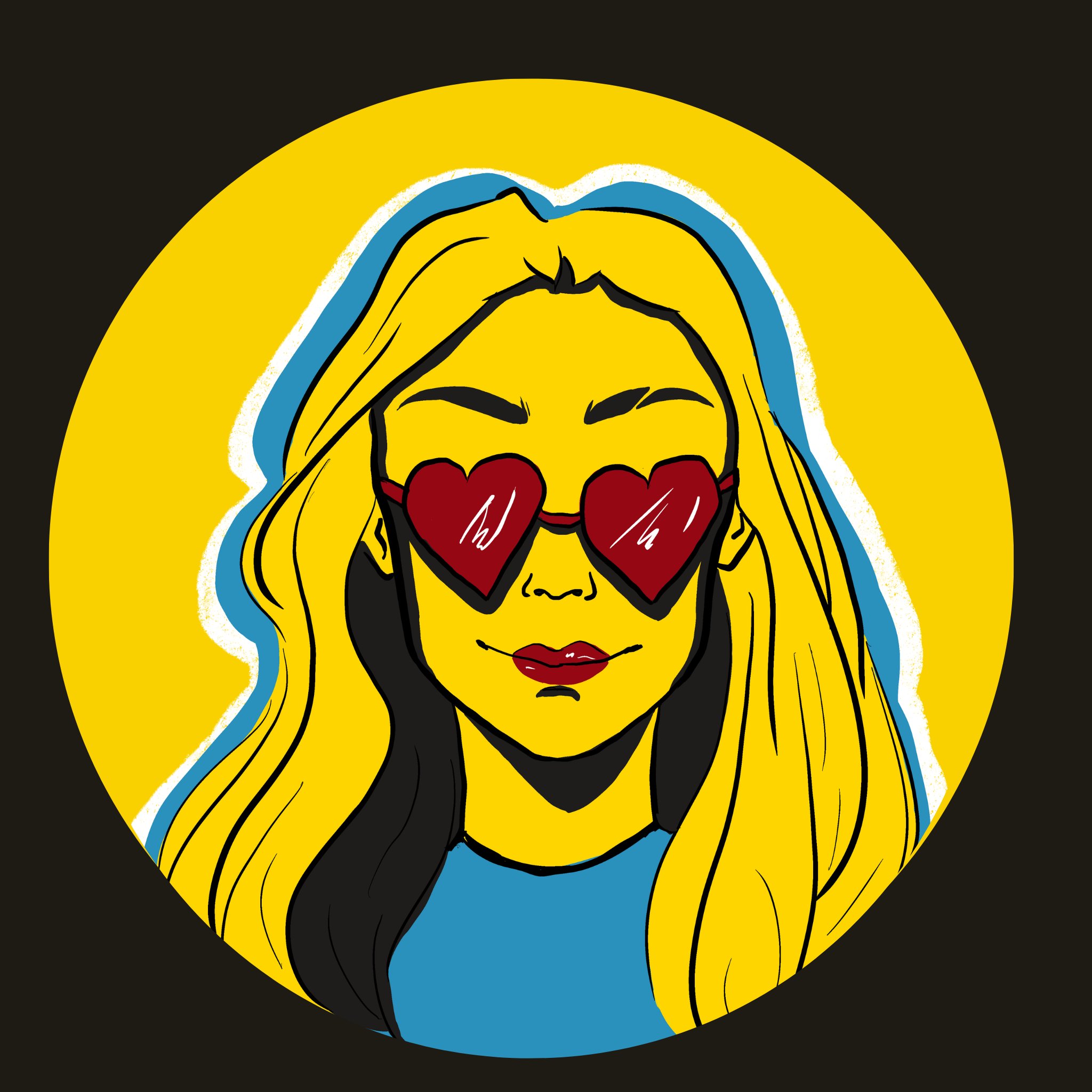 Rae Johnson illustrated portrait